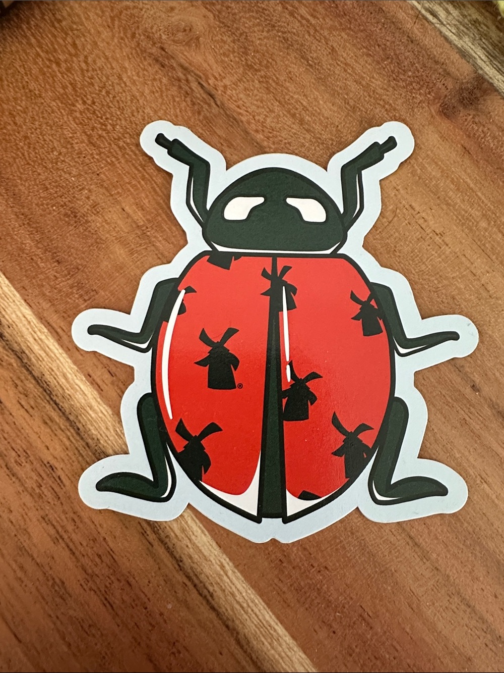 Dutch Bros Ladybug Sticker